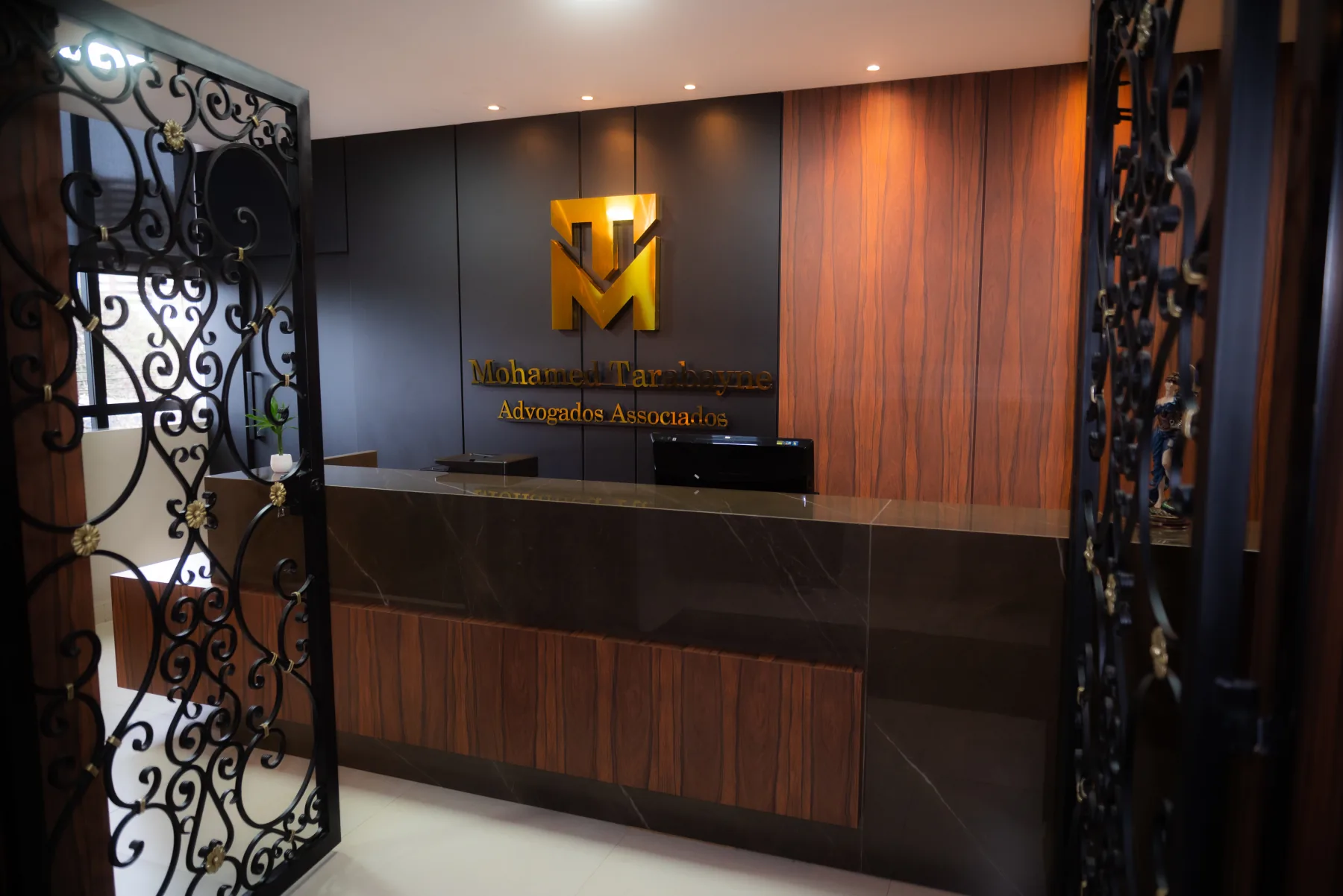 Recepção do escritório Mohamed Tarabayne Advogados Associados